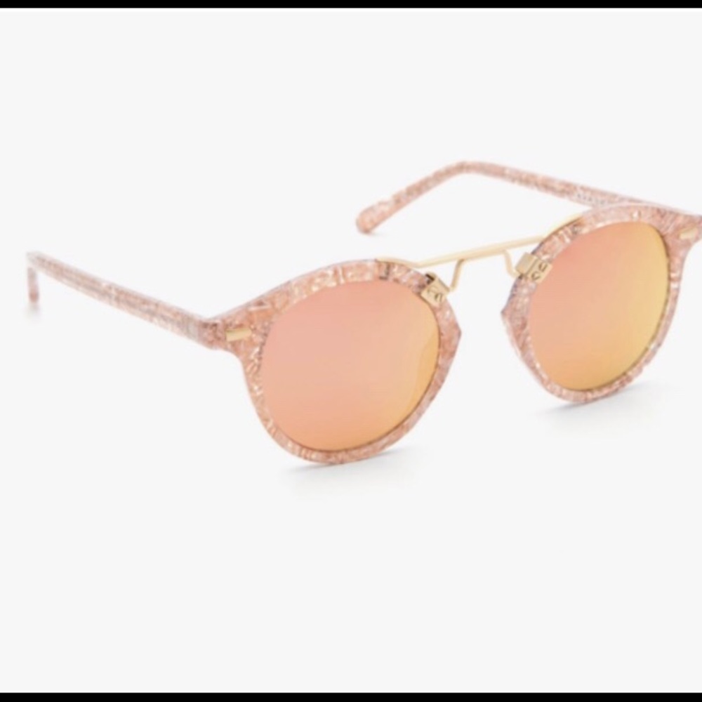 Krewe St. Louis Mirrored - Camellia 24K Sunglasses